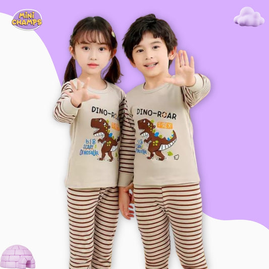 Dino Roar Print Kids Wear