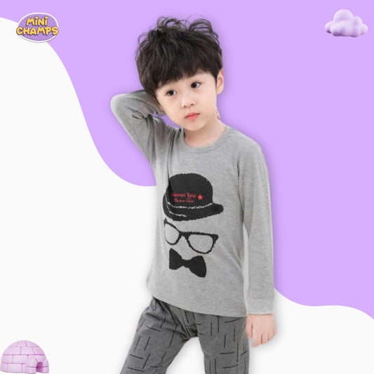 Cartoon Print Kids Wear