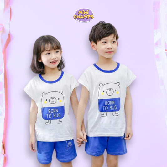 Born to Hug Print Sleeveless Kids Wear