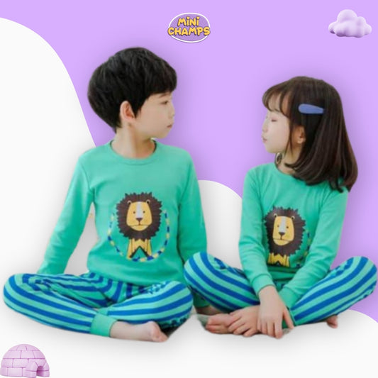 Mini Lion Print Kids Wear