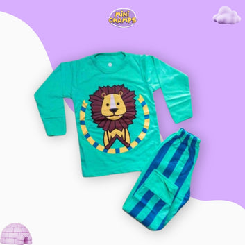 Mini Lion Print Kids Wear