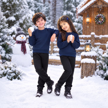 Kids Premium Winter Sweatshirt & Cargo Trouser Set