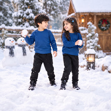 Kids Premium Winter Sweatshirt & Cargo Trouser Set