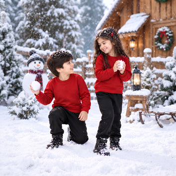 Kids Premium Winter Sweatshirt & Cargo Trouser Set