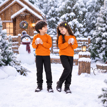 Kids Premium Winter Sweatshirt & Cargo Trouser Set