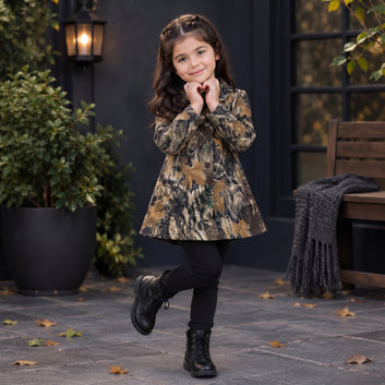 Girls Premium Double-Breasted Winter Coat