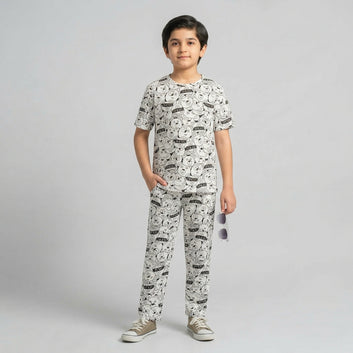 Stylish Printed Co-Ord Set for Boys