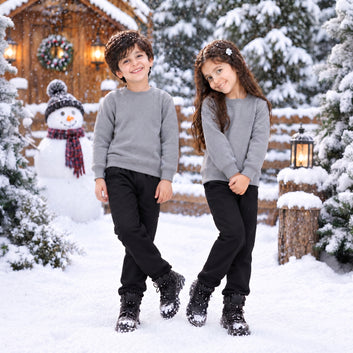 Kids Premium Winter Sweatshirt & Cargo Trouser Set