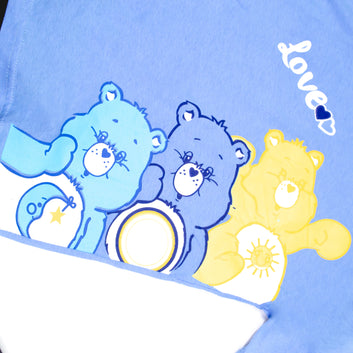 Blue Care Bear Print Short-sleeve Tee & Shorts Set