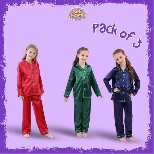 Kids Night Suits Pack of 3