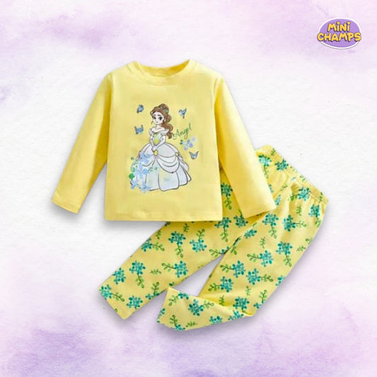 Yellow Princess Casual kids Wear