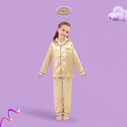 Kids NightSuit - Cream