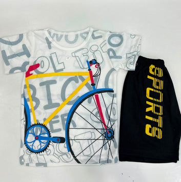 Bicycle Kids Short Set