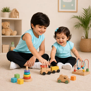 Sky Blue Kids Summer Co-Ord Set